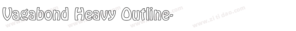 Vagabond Heavy Outline字体转换